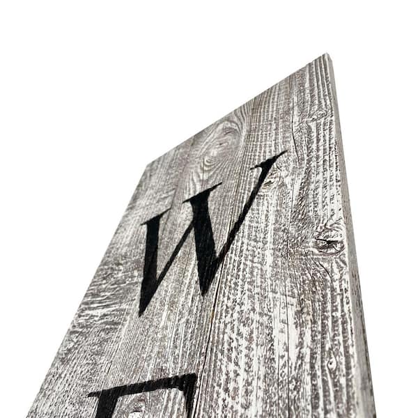 Rustic White Wash Front Porch Welcome Sign Rustic White Wash Front Porch Welcome Sign