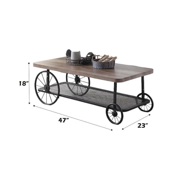 センターテーブル・ローテーブル ACME Furniture BODIE COFFEE TABLE Amazon.com: Acme Dreena Coffee Table, Cherry Finish : Home