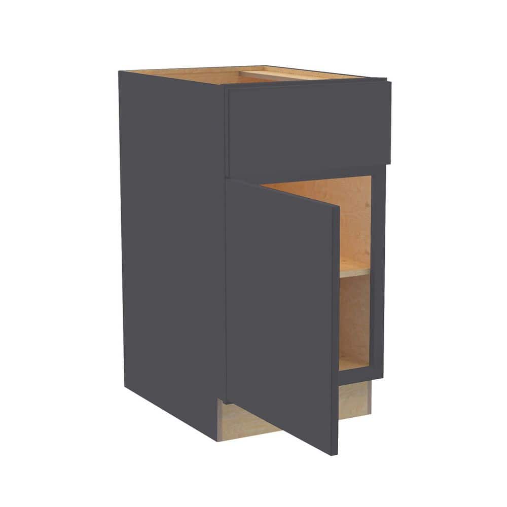 Hargrove 15 in. W x 24 in. D x 34.5 in. H Assembled Plywood Base Kitchen Cabinet in Valiant Onyx with Soft Close LH price history on PriceWatchPro