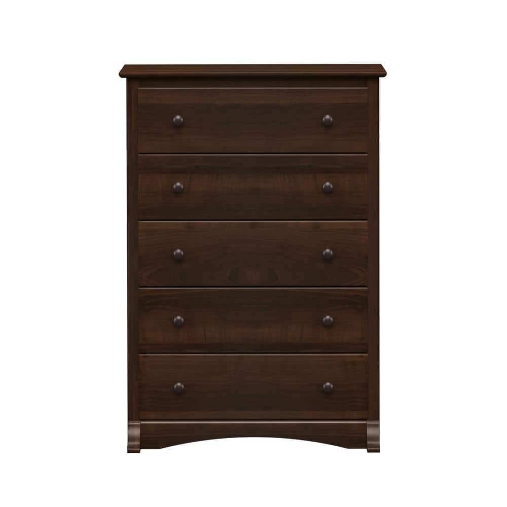 Espresso Fremont 5-Drawer Vertical Chest with Deep Drawers