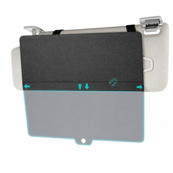 Car Sun Visor Extender Magnetic Adjustable Anti-Glare Polarized