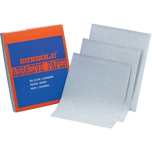 9 in. W x 11 in. L 120-Grit Medium Silicon Carbide Sanding Sheet Sandpaper (100-Pack)