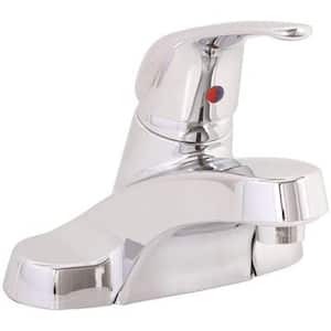 Westlake 4 in. Centerset Single-Handle Bathroom Faucet with Pop-Up Assembly in Chrome