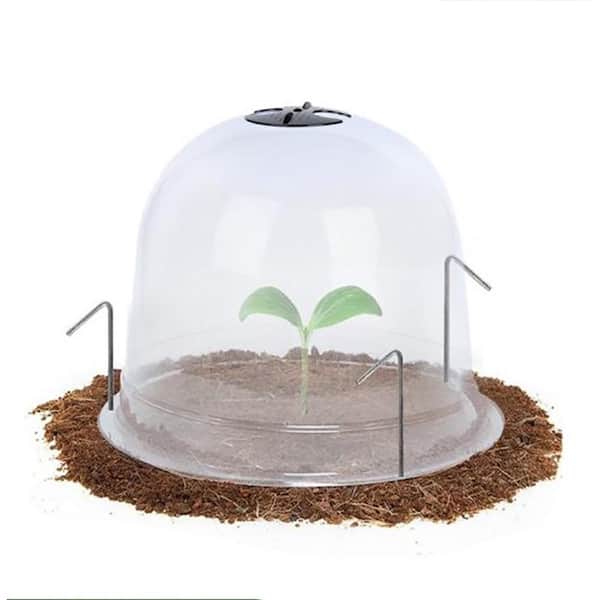 Agfabric 13 in. x 12.2 in. Winter Garden Plastic Plant Covers Dome