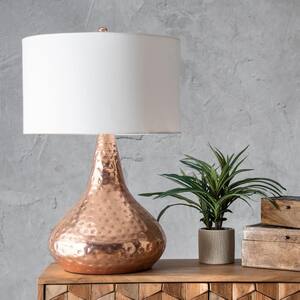 Orono 27 in. Copper Transitional Table Lamp, Dimmable