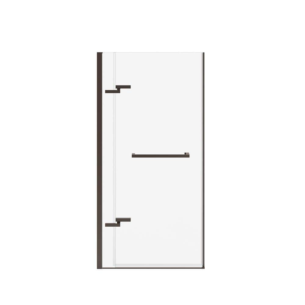 Reveal Sleek 35.5 in. W x 71.5 in. H Pivot Frameless Alcove Shower Door in Dark Bronze price history on PriceWatchPro