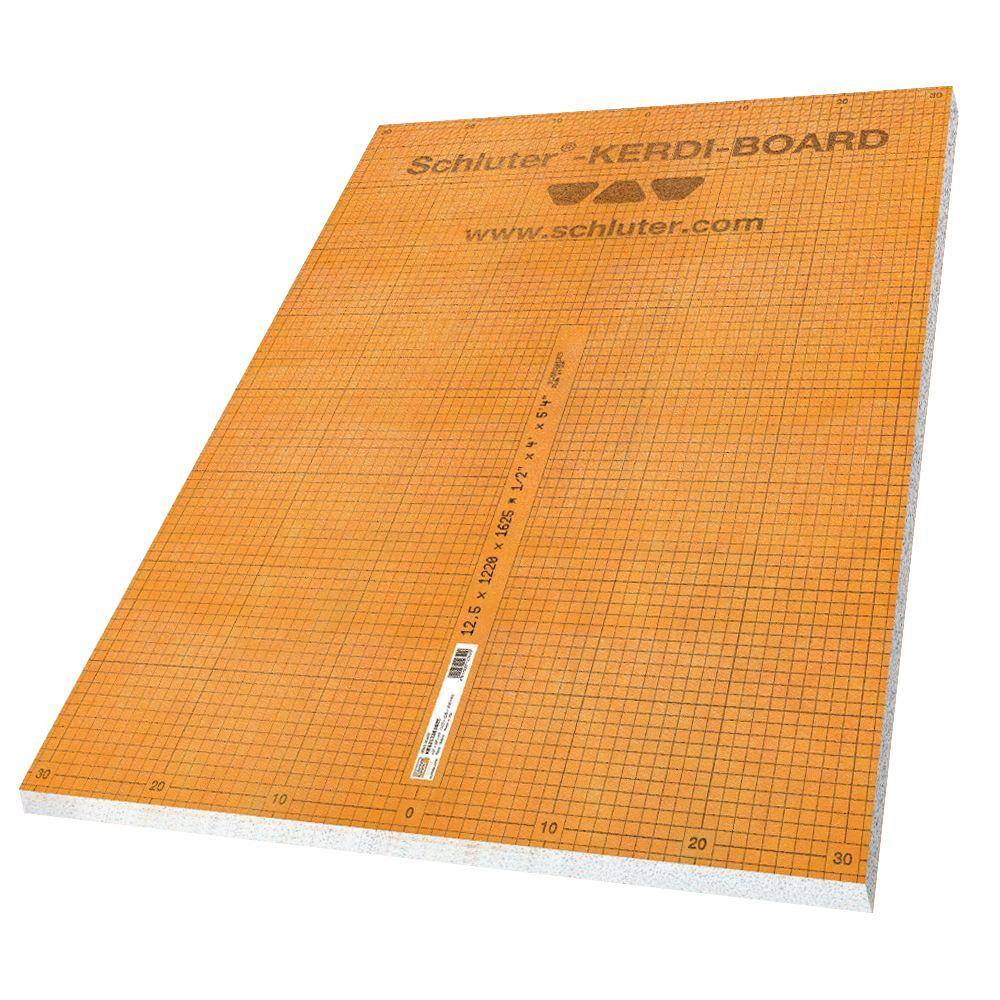 Schluter Systems Kerdi-Board 2 in. x 24-1/2 in. x 96 in. Building Panel  KB506252440 - The Home Depot