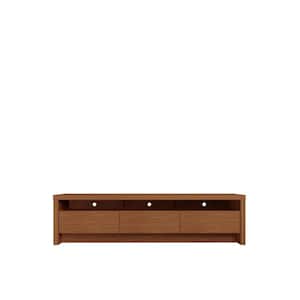 Sylvan 70.86 in. Maple Cream TV Stand with 3-Drawers Fits TV's up to 60 in. with Cable Management