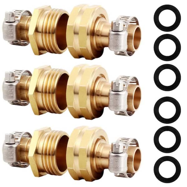 5/8" Garden Hose Repair Connector 3-Pack