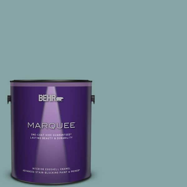 BEHR MARQUEE 1 gal. #PPU13-08 Venus Teal One-Coat Hide Eggshell Enamel Interior Paint & Primer