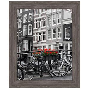 Pinstripe Lead Grey Wood Picture Frame Opening Size 11 x 14 in.