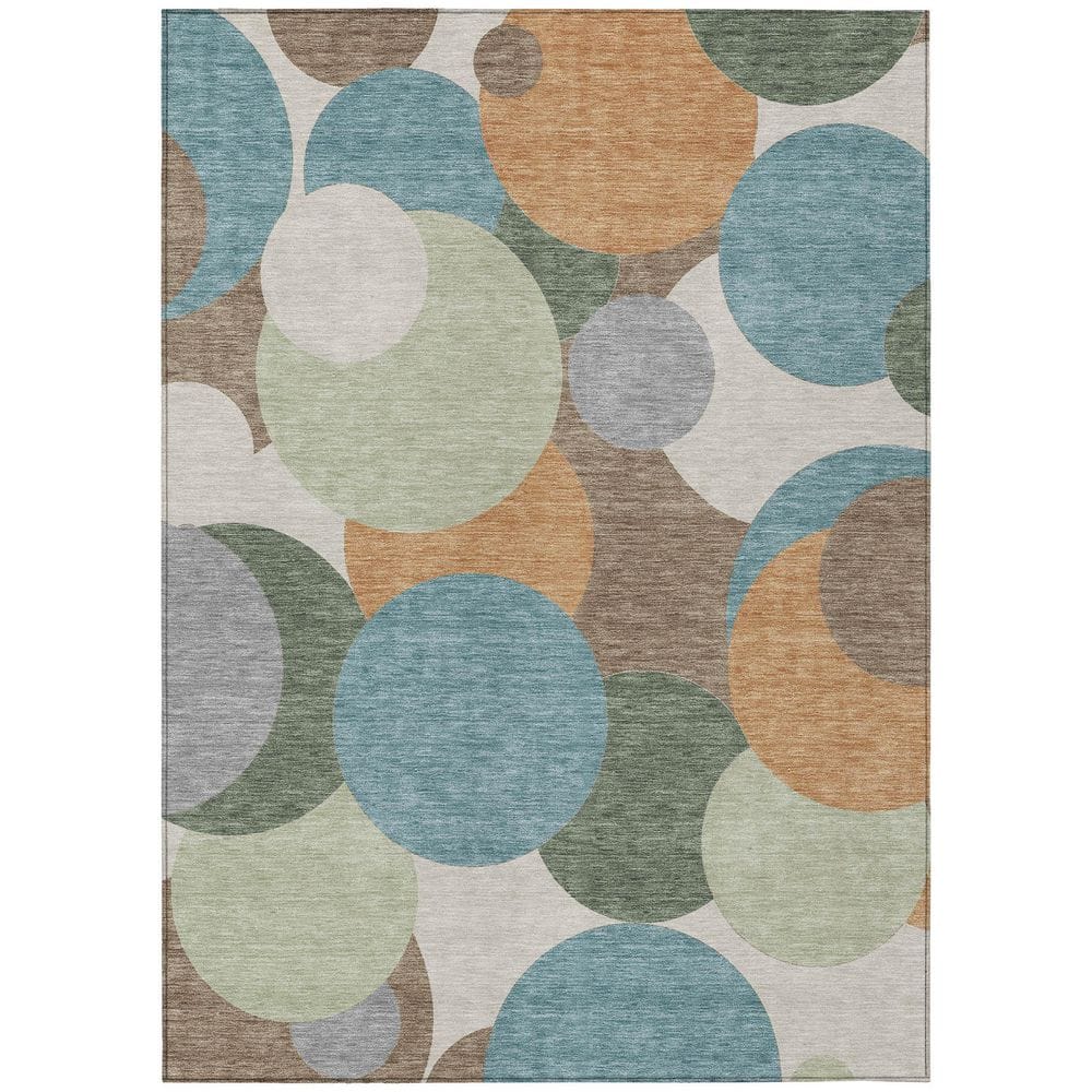 Chantille Machine Washable Indoor/Outdoor Abstract ACN2905 Teal 8 ft. x 10 ft. Area Rug price history on PriceWatchPro