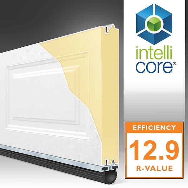 Clopay Classic Steel Short Panel 9 ft x 7 ft Insulated 12.9 R