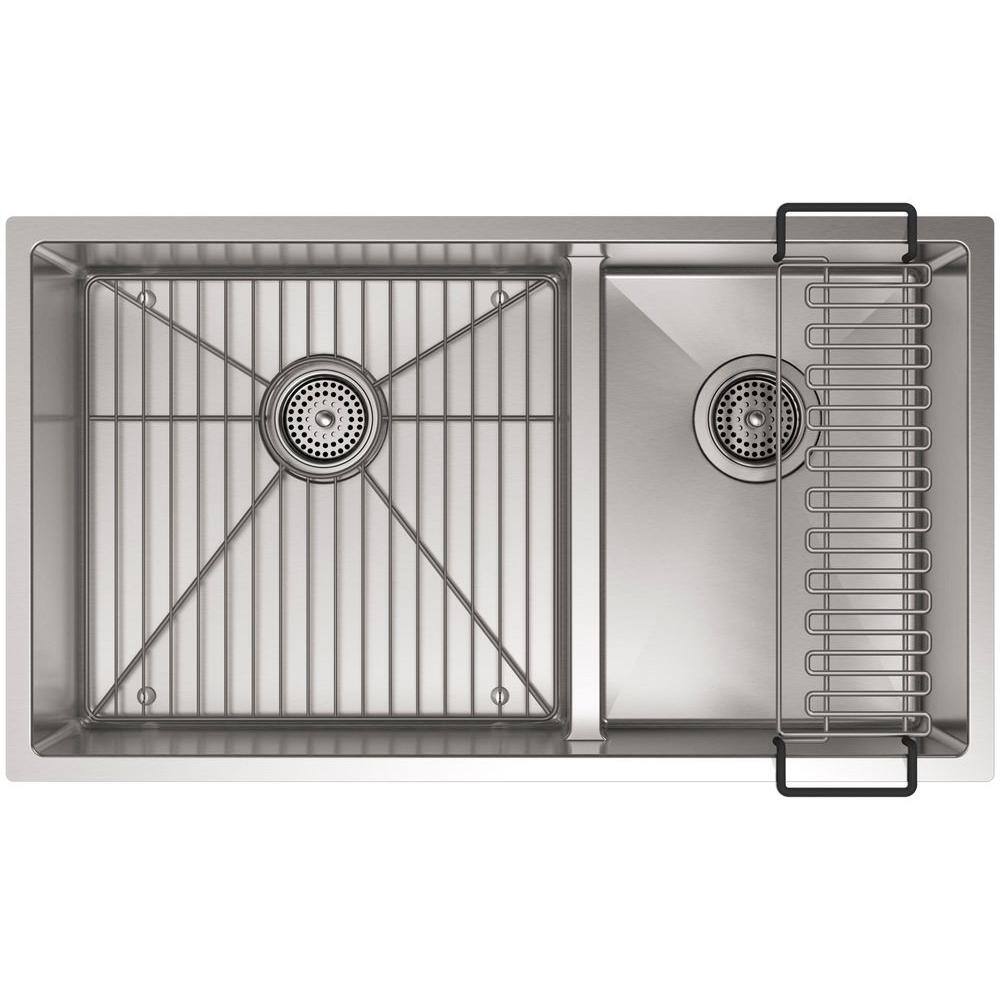 Strive 38" Stainless Steel Double Bowl Undermount Kitchen Sink