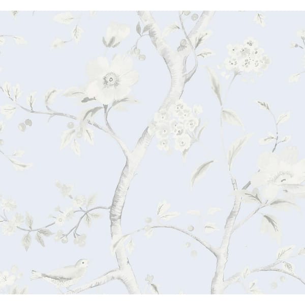 LN11122 Southport Floral Trail Lillian August Luxe Retreat Wallpaper