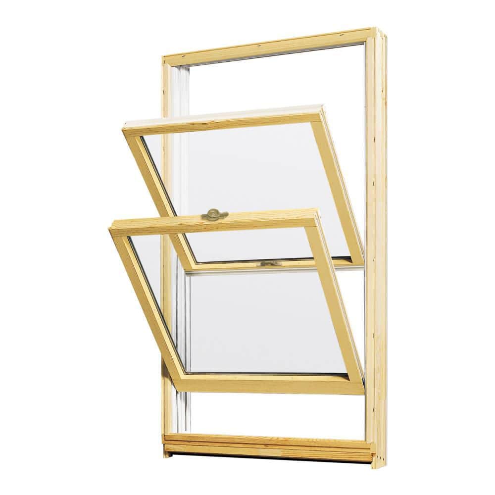 400 Series 45-5/8 in. x 72-7/8 in. Clad Wood Double-Hung Window w/Low-E Glass, White Ext/Pine Int and Stone Hardware price history on PriceWatchPro