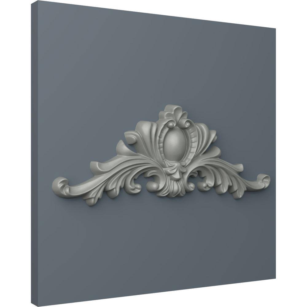 White Primed Polyurethane Architectural Onlay, 12 5/8"W x 5"H