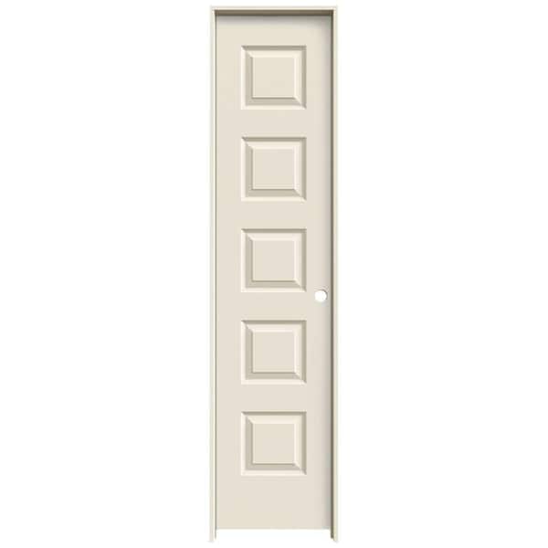 JELD-WEN 18 in. x 80 in. Rockport Primed Left-Hand Smooth Molded Composite Single Prehung Interior Door