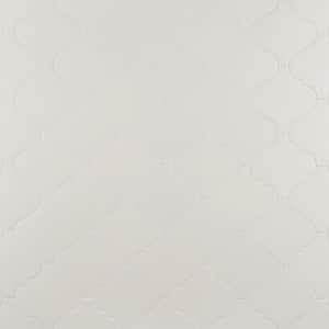 Ardor Arabesque White 4.7 in. x 8 in. Metallic Porcelain Wall Tile (6.34 sq. ft./Case)