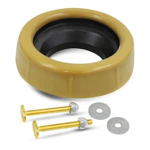 Toilet Wax Ring Kit, Toilet Gasket with Flange Universal Fit for 3" or 4" Toilet Bowl Waste Lines, Includes Bolts