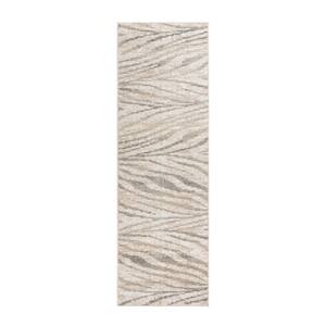 Winsor Harar Gray/Cream 3 ft. x 8 ft. Striped Indoor Runner Rug