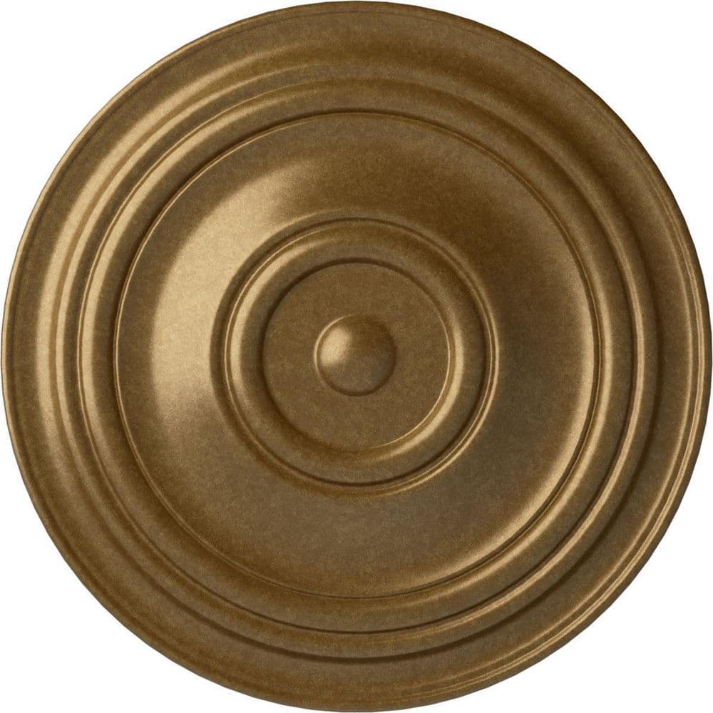 31-1/2 in. x 2-1/2 in. Traditional Urethane Ceiling Medallion (Fits Canopies up to 8-1/4 in.), Pale Gold price history on PriceWatchPro