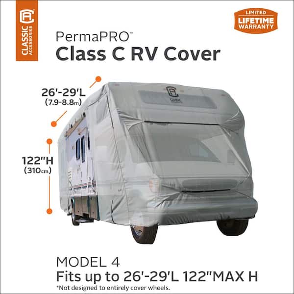 Classic Accessories 80-130 PermaPRO 26-29 x 122 Class C RV Cover 