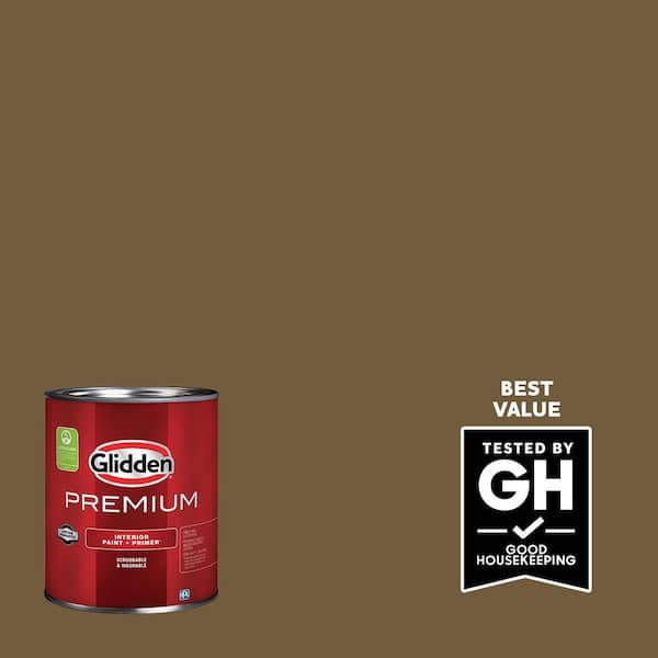 Glidden Premium 1 qt. PPG1098-7 Muddy River Satin Interior Latex Paint