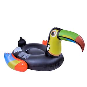 50 in. Multi Color Toucan Bird Ride On Pool Float