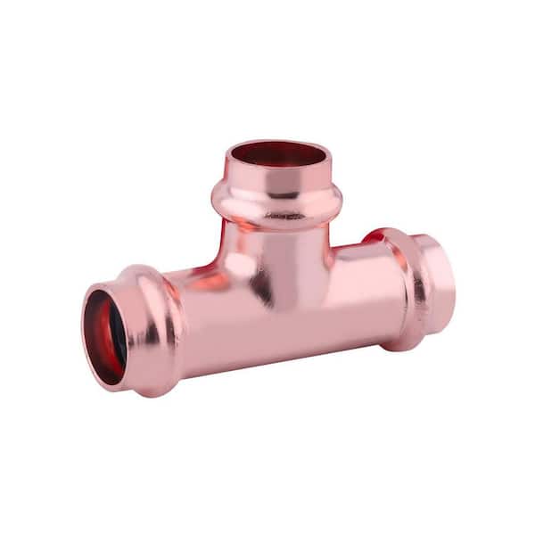 1-1/4 in. x 1-1/4 in. x 3/4 in. Copper Press Tee Press Fit x Press Fit x Press Fit