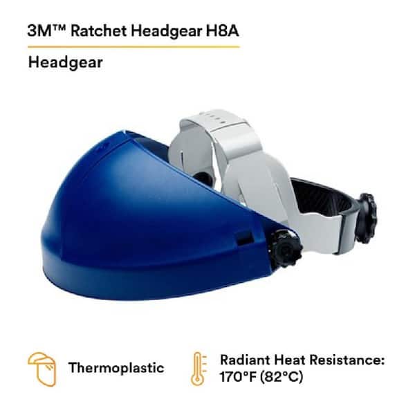 H8A Blue Ratchet Headgear (Case of 10)