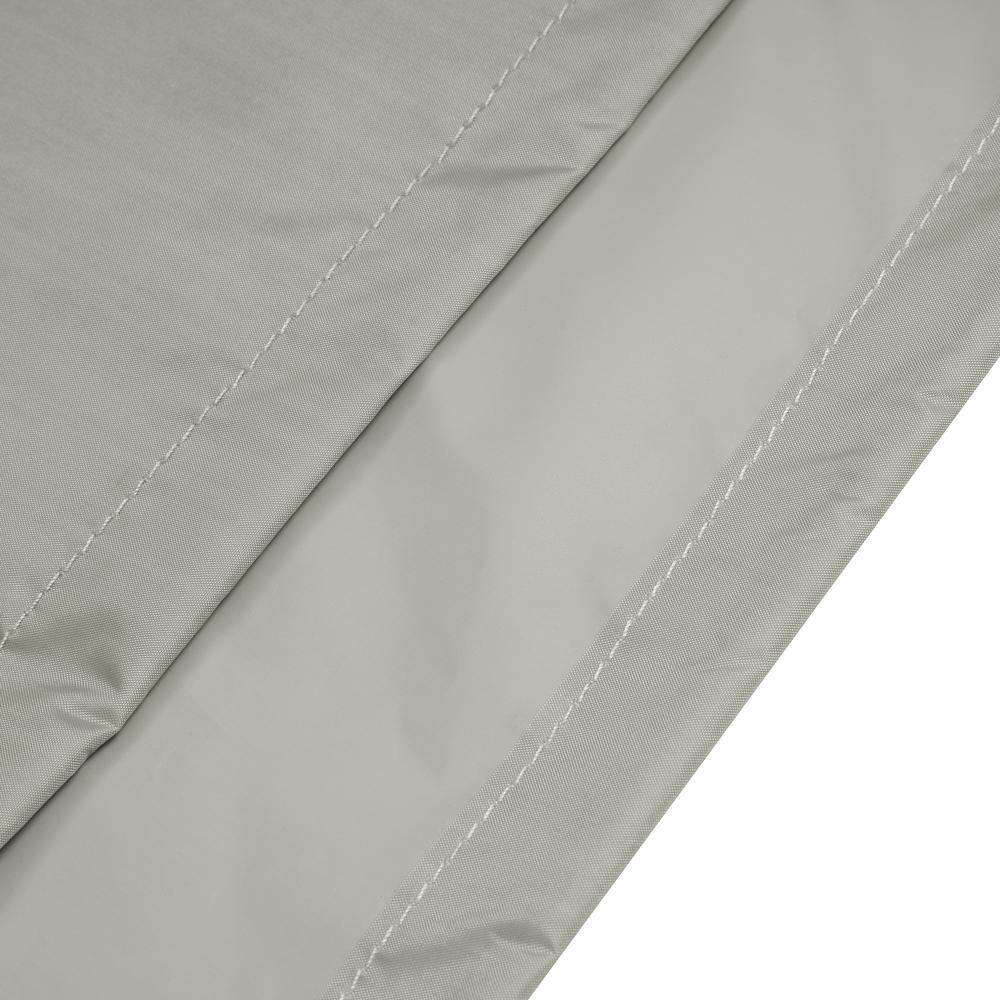 Grey 66 Inch Square Polyester Table and Chair Cover
