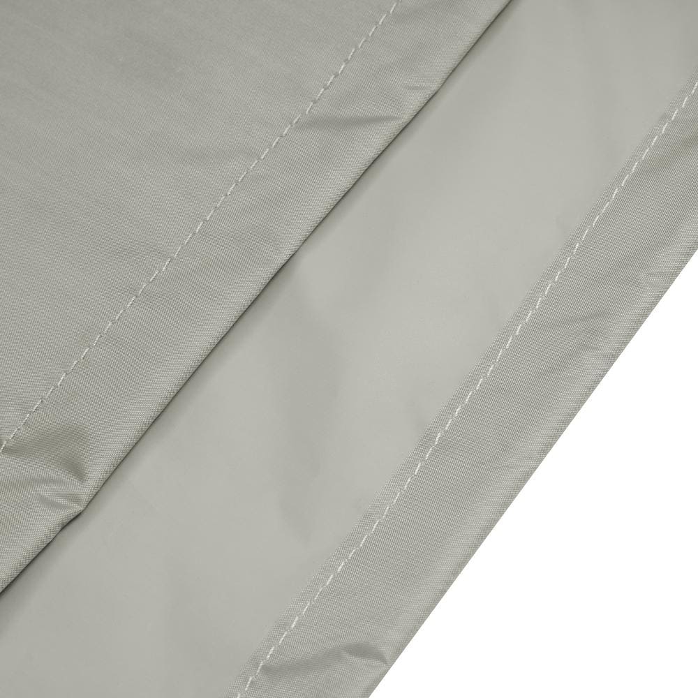 Gray Round 44'' Woven Polyester Fire Pit Cover