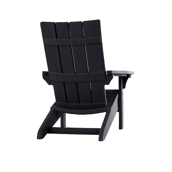 Keter Modern Grey Resin Adirondack Chair 261529 - The Home Depot