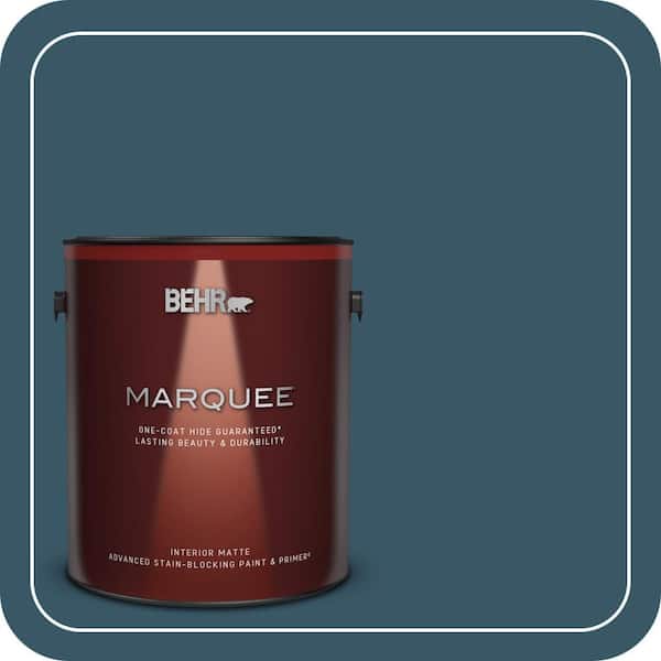 BEHR MARQUEE 1 gal. #S460-7 Deep Breath One-Coat Hide Matte Interior Paint & Primer