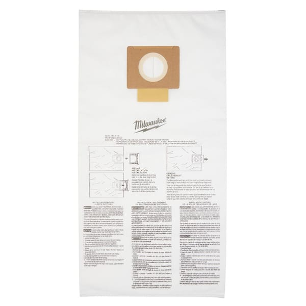 Fleece Dust Bags for 9 Gal. M18 FUEL Cordless Wet/Dry Shop Vacuums (5-Pack)