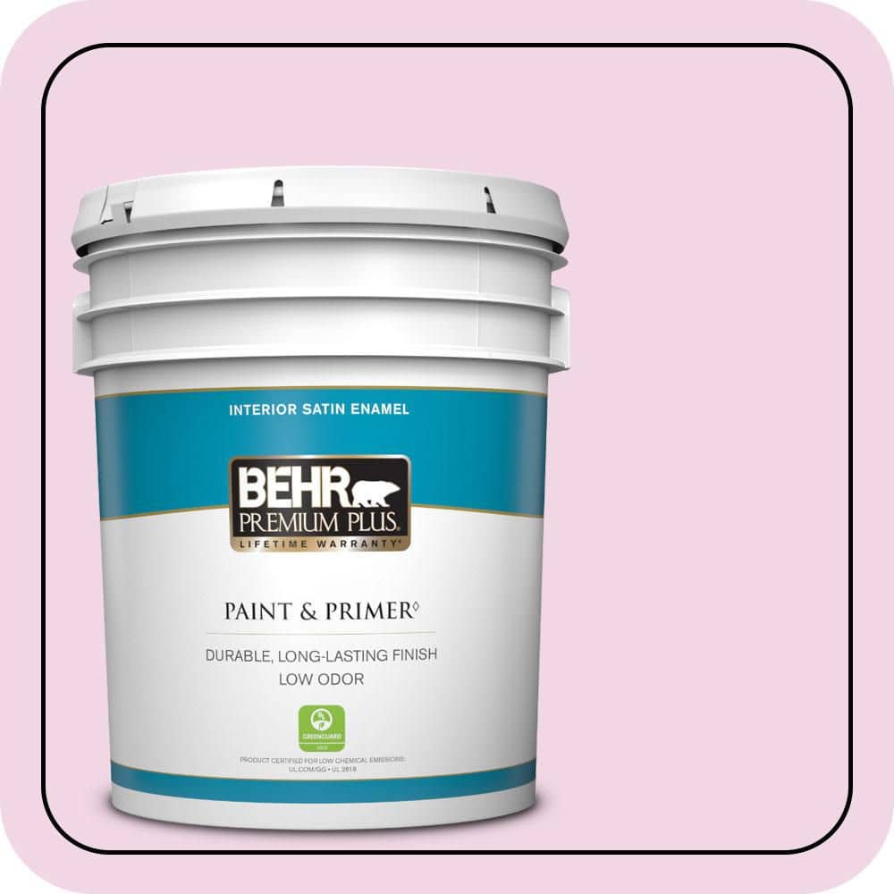 5 gal. #680A-1 Candy Tuft Satin Enamel Low Odor Interior Paint & Primer price history on PriceWatchPro