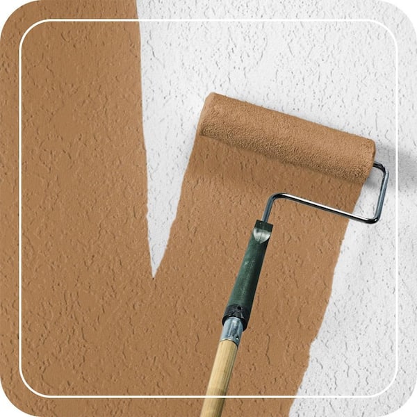 5 gal. #S250-5 Roasted Cashew Elastomeric Masonry, Stucco and Brick Exterior Paint