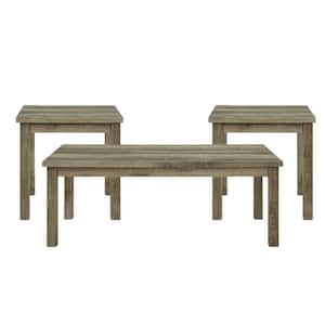 Turner 48 in. Oak Rectangle Wood Occasional Table Set with Lift Top