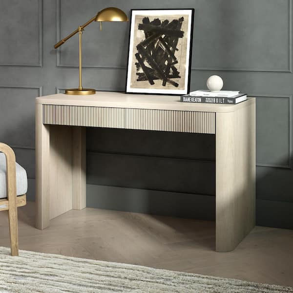 Palmera 47.5 in. Alder White Writing Desk
