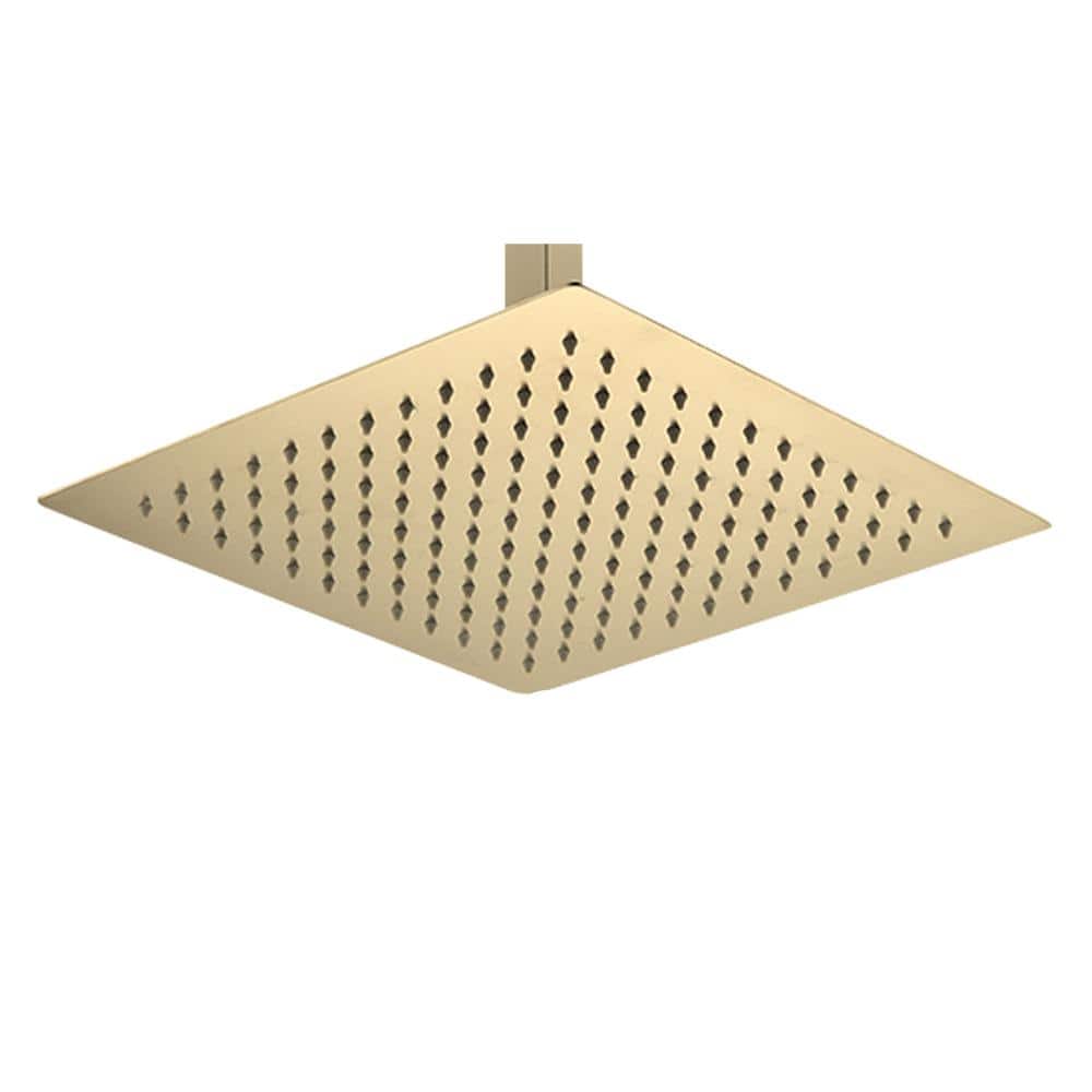 1-Spray Patterns with 2.5 GPM 16 in. Wall Mount Rain Fixed Shower Head, Hig