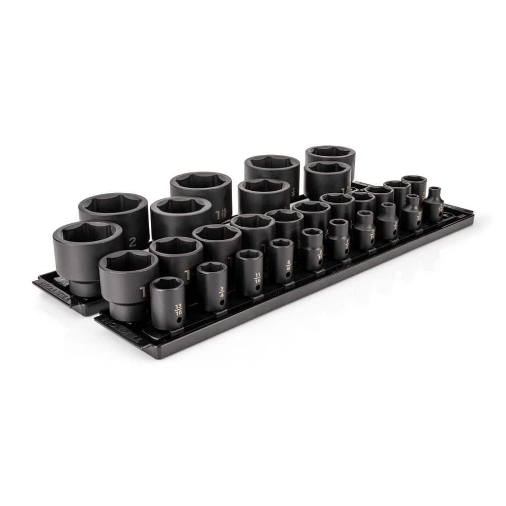 1/2 Inch Drive 6-Point Impact Socket Set with Rails and Tray, 29-Piece (5/16-2 in. ) price history on PriceWatchPro