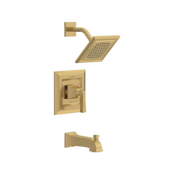 American Standard Town Square S Water Saving Tub and Shower Trim for Flash Rough-in Valves in Brushed Cool Sunrise (Valve Not Included)