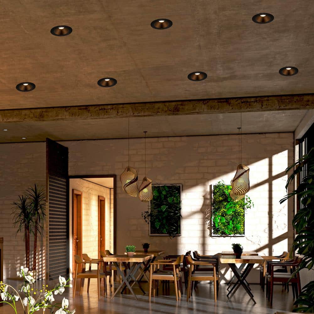Ultra-Thin Black Aluminum LED Round Recessed Downlight