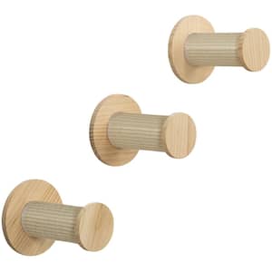 3-Pieces Wall Mount Climbing Steps, Cat Scratching Posts, Jumping Platform, Perches in Natural/White (Set 3)