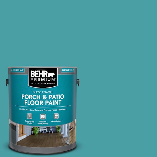 BEHR PREMIUM 1 gal. #M460-5 Aqua Fresco Gloss Enamel Interior/Exterior Porch and Patio Floor Paint