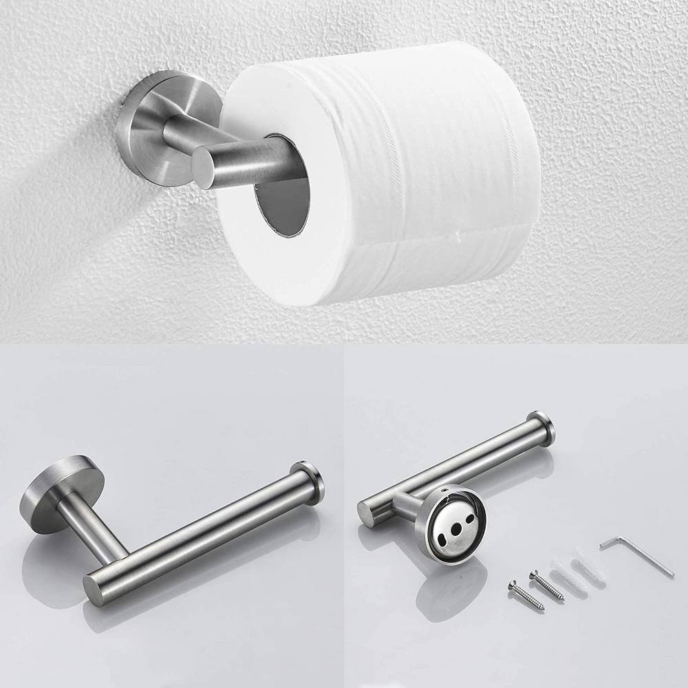 Brushed Nickel 3-Piece Stainless Steel Bathroom Hardware Set