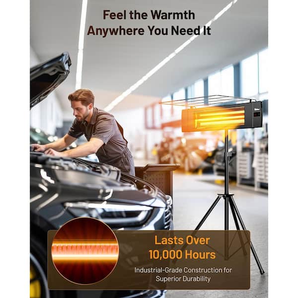 Dr Infrared Heater 1500-Watt Indoor/Outdoor Carbon Infrared Patio