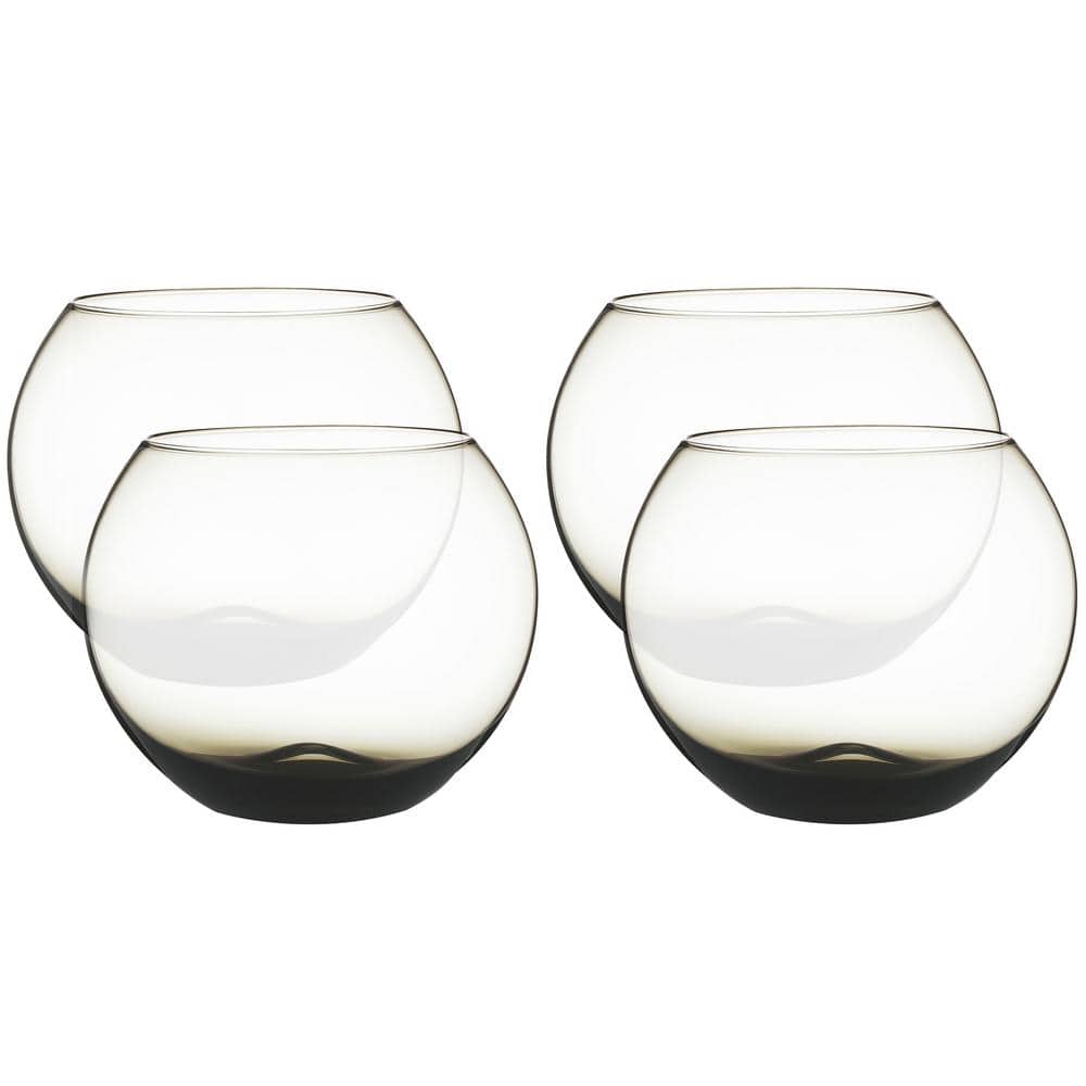 White 9 oz Stemless Wine Glass Gift Box(Set of 12) -Kate Aspen