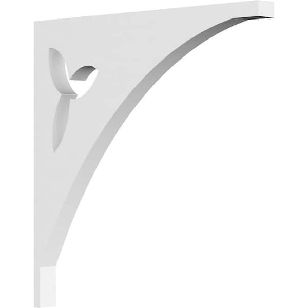 Ekena Millwork 5/8 in. W X 8 in. H X 8 in. D PVC Naple Bracket